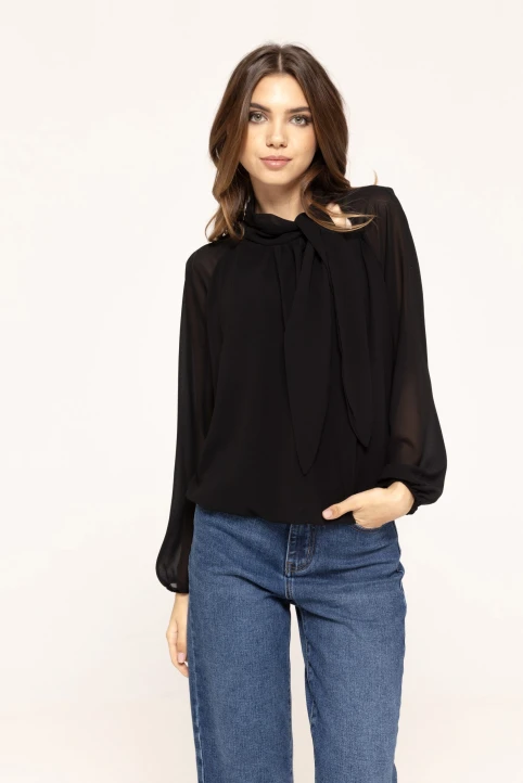 Bluza-cu-funda-reglabila-Mary-negru-ETIC-1