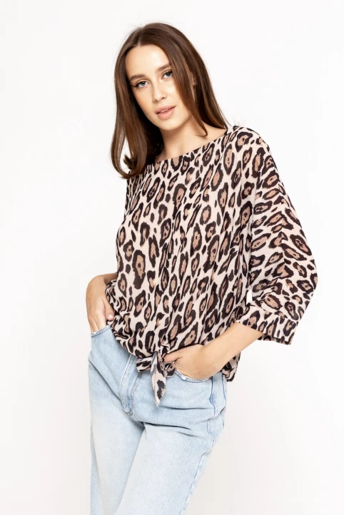 Bluza-cu-imprimeu-Irene-crem-ETIC-1