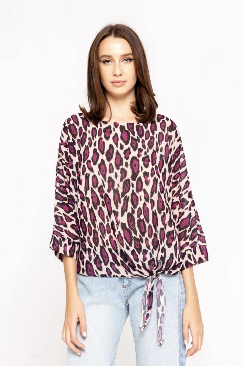 Bluza-cu-imprimeu-Irene-mov