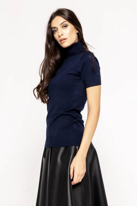 Helanca-cu-maneca-scurta-Rose-bleumarin-ETIC-2