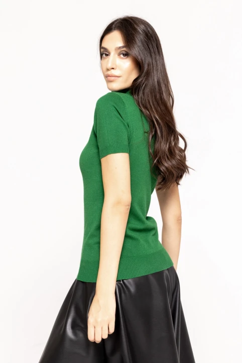 Helanca-cu-maneca-scurta-Rose-verde-ETIC-1