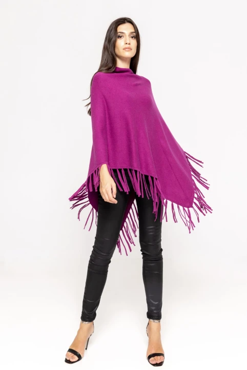 Poncho-cu-franjuri-Inna-fucsia-ETIC-1