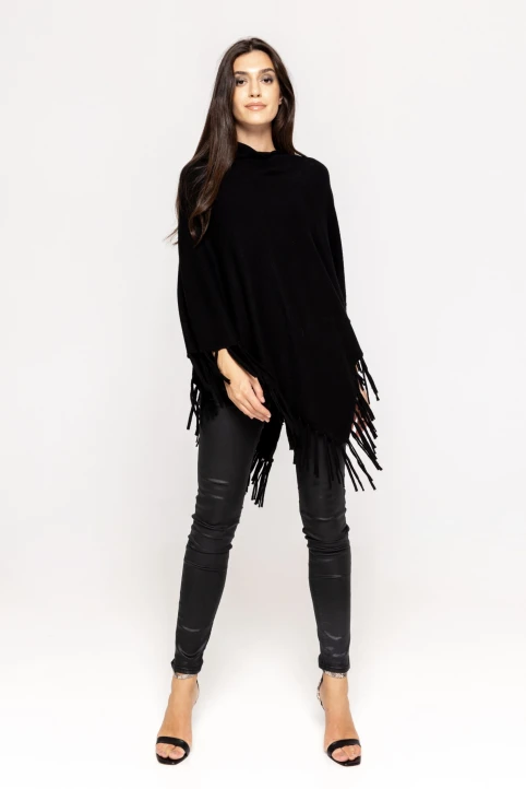 Poncho-cu-franjuri-Inna-negru-ETIC-1