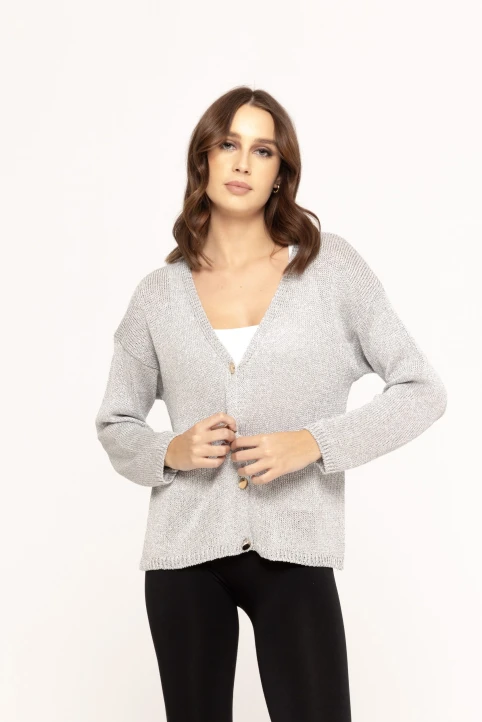 Pulover-cu-fir-metalizat-Wendy-argintiu-ETIC-1
