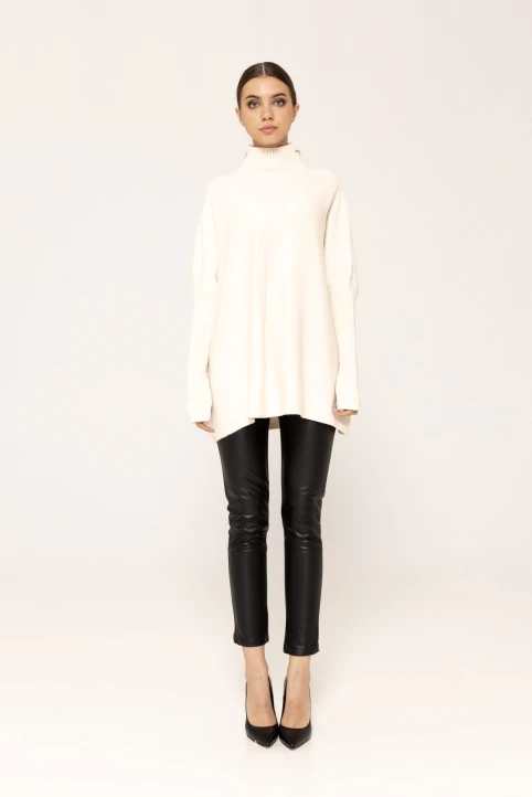 Pulover-oversized-din-tricot-Daisy-ivory