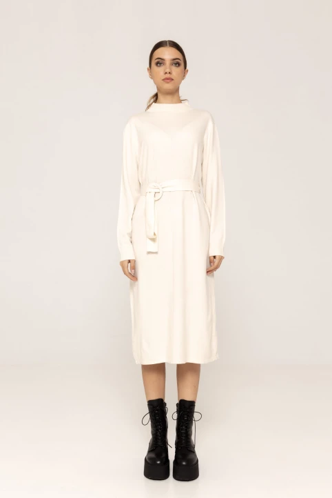 Rochie-midi-din-tricot-Kandy-ivory