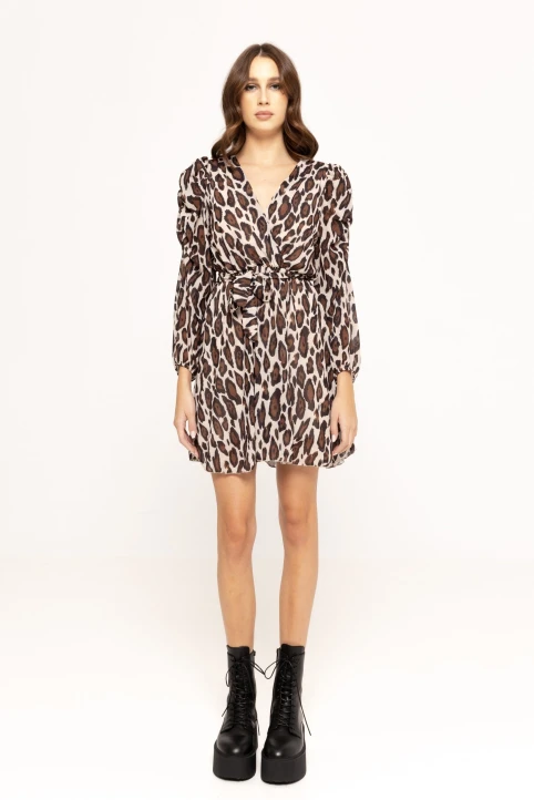 Rochie-mini-cu-umeri-bufanti-Nicola-maro