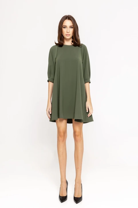 Rochie-scurta-Sienna-kaki