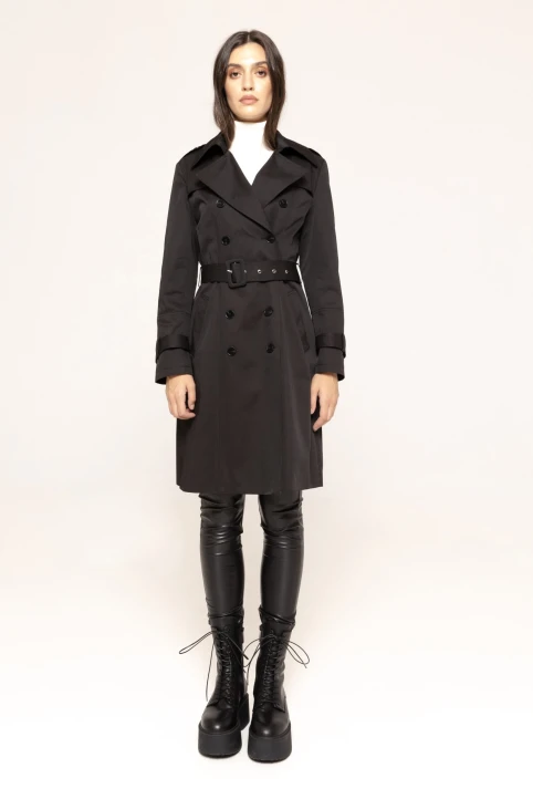 Trench-petrecut-cu-cordon-Rhona-negru