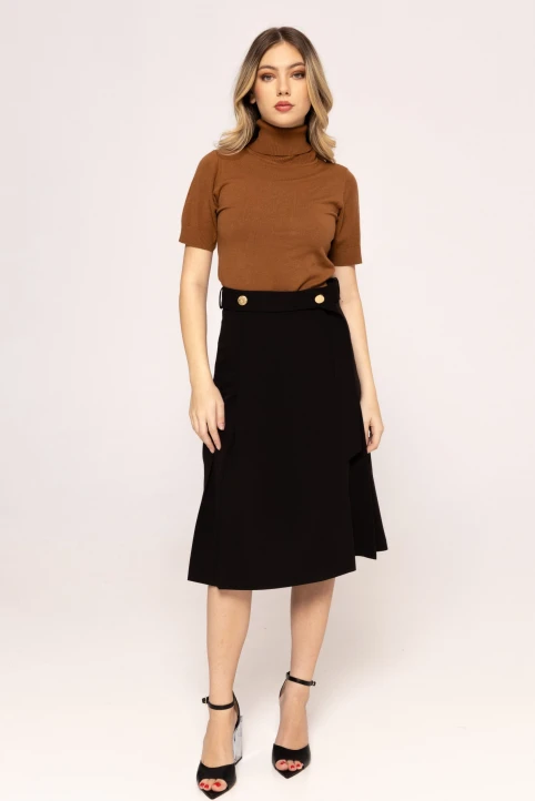 Fusta-midi-plisata-Inna-negru