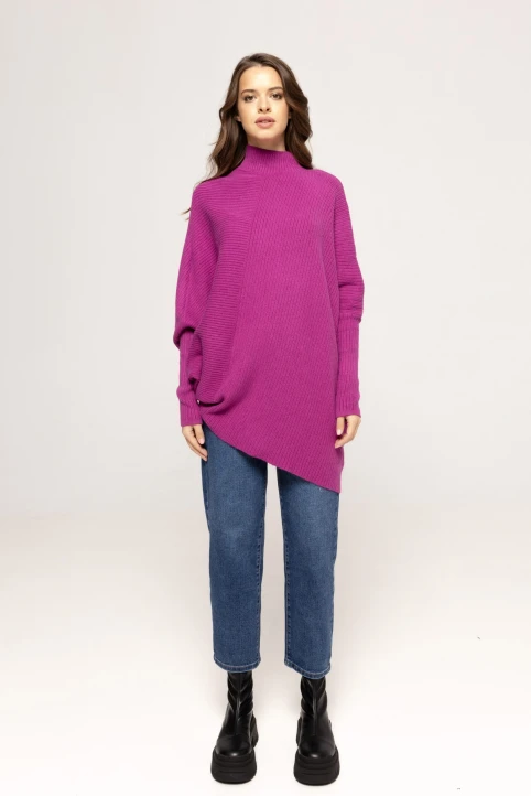 Pulover-cu-model-reiat-Emily-fucsia