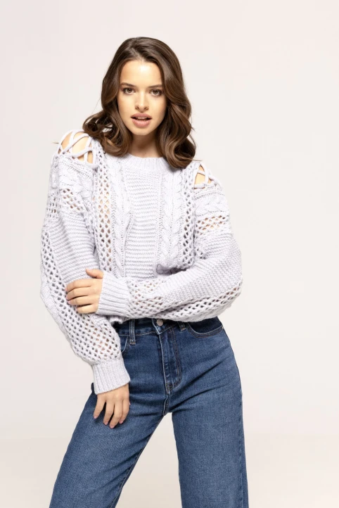 Pulover-din-tricot-impletit-Angi-gri-ETIC-1