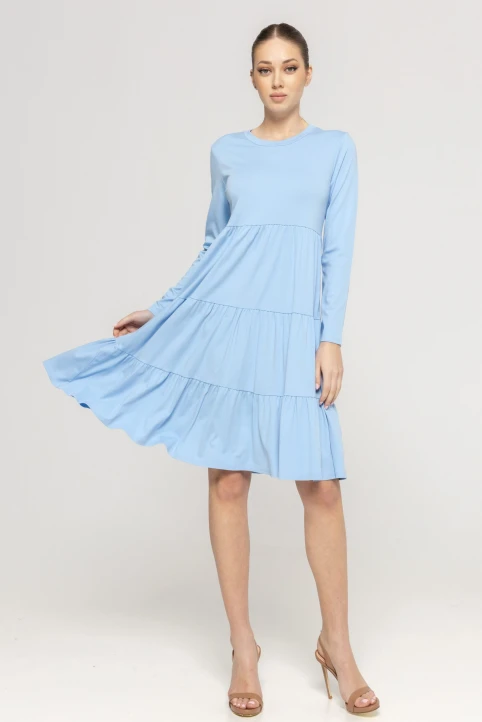 Rochie-midi-Tereza-bleu-ETIC